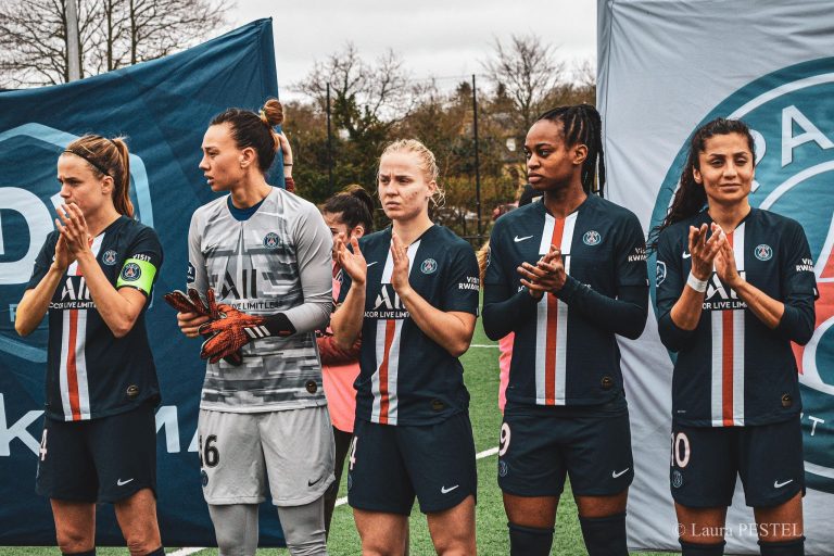 Irene Paredes_ Marie-Antoinette Katoto_ Nadia Nadim_Christiane Endler_Pauline Dudek_PSG_OL_victoire_record_Classique