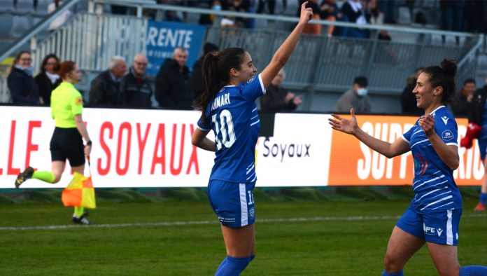 Anissa Lahmari a marqué contre Saint-Etienne