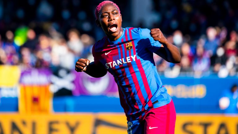 Oshoala et Barcelone s'amusent