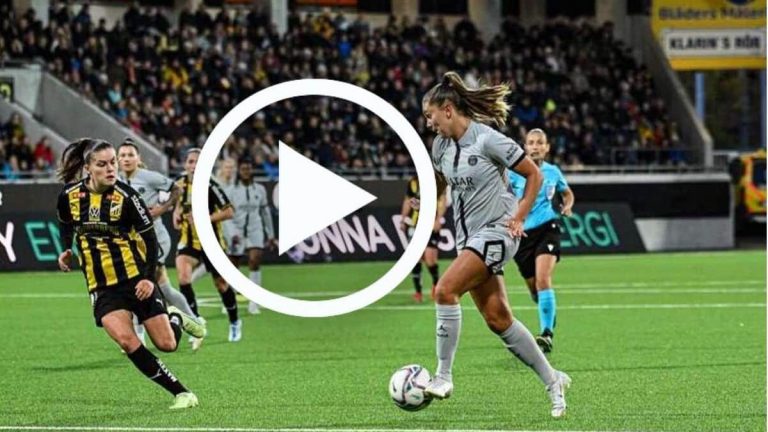 Résumé et buts vidéo de PSG féminin Hacken en C1 féminine