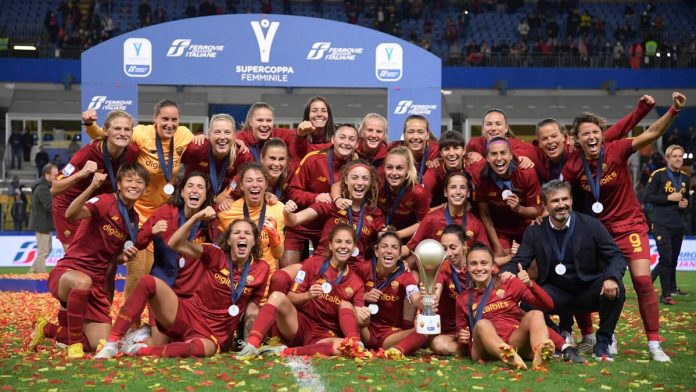 AS Rome Roma féminin féminine Serie A Seria A Supercoppa Supercoupe Italie