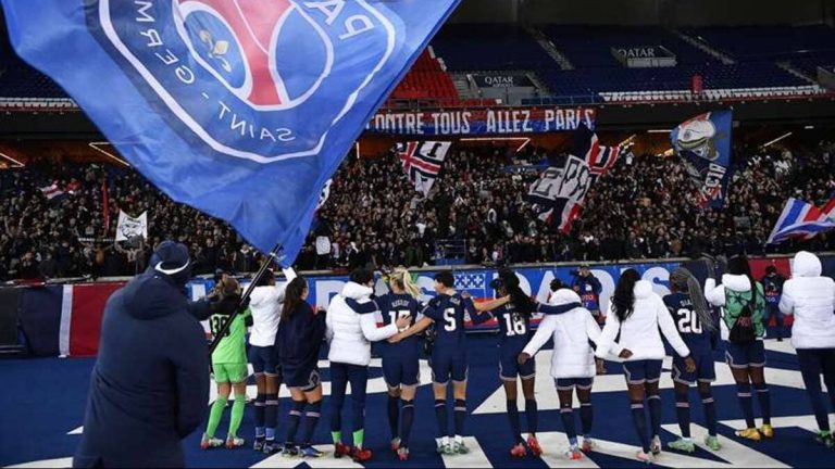 Le PSG féminin contre le Real Madrid féminin au Parc des Princes en Ligue des champions féminine