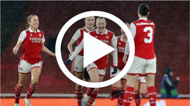 But Frida Maanum Arsenal contre Bayern en C1 féminine.