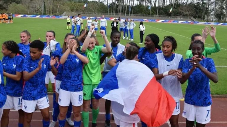 Équipe de France féminine U17 à l'Euro féminin 2023.