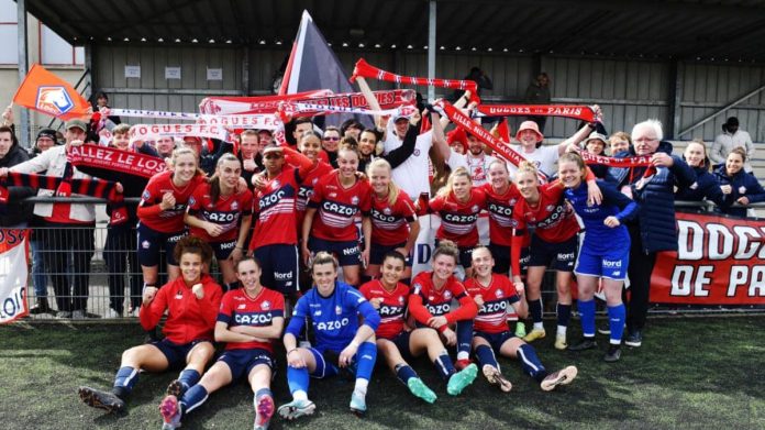 LOSC féminines en D1 Arkema foot féminin France.