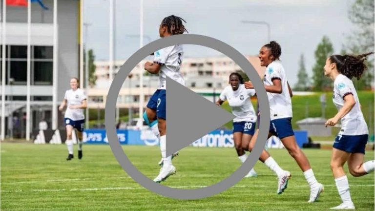 But foot féminin France U17 Bleuettes.