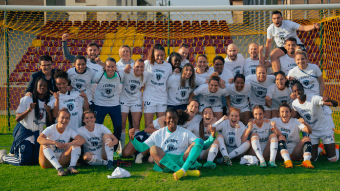 Paris FC féminin en barrages de la Ligue des champions féminine.