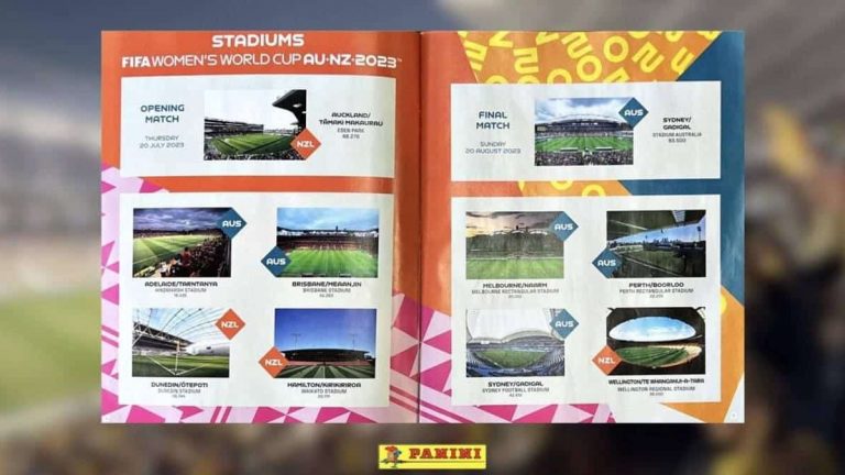 Album Panini Coupe du monde foot femmes.