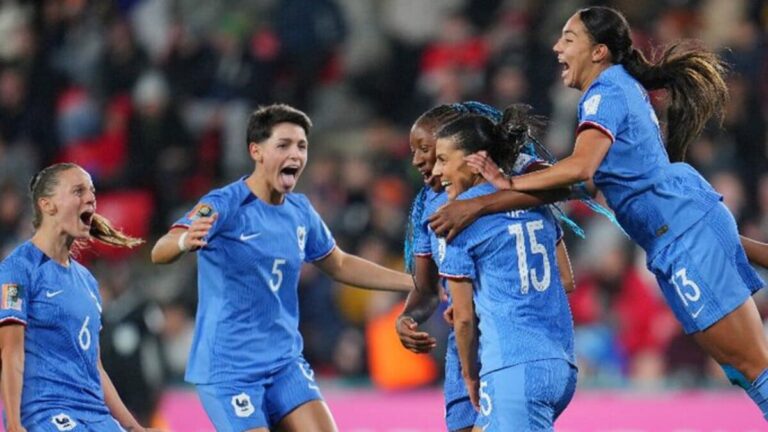 Match des Bleues France contre Maroc au Mondial femmes.