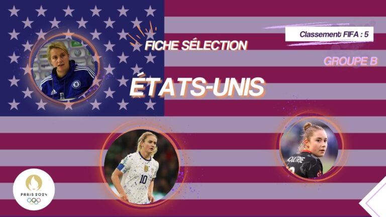 Etats-Unis Jeux Olympiques féminin JO Paris 2024 féminine foot