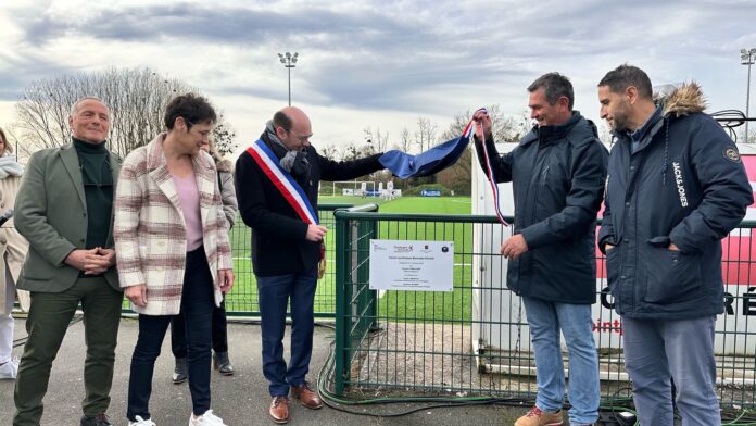 Innauguration d'un terrain synthétique baptisé Marinette Pichon dans la Ville de Bergerac