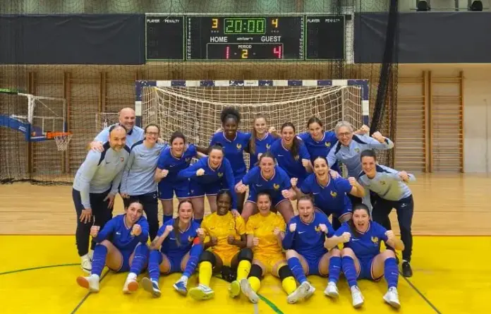 équipe de France féminine futsal face à la Croatie pour le 2eme match en amical en 2025