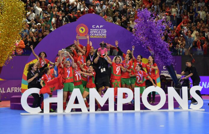 Equipe féminine du Maroc du Futsal championne d'Afrique CAN 2025