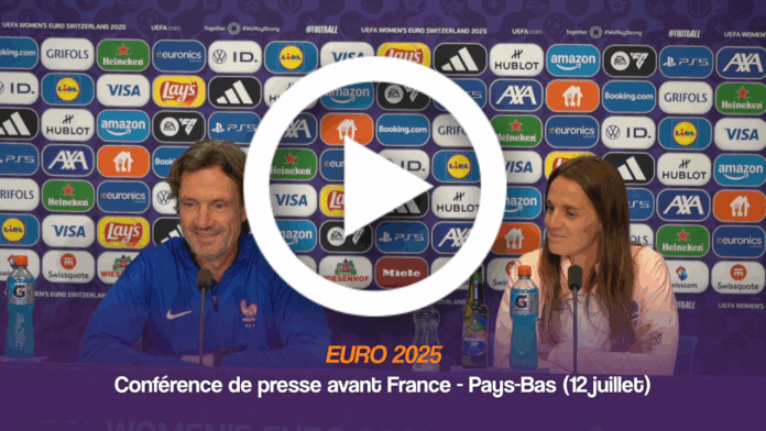 [EURO 2025] Conférence de presse avant France - Pays-Bas (Laurent Bonadei et Sandie Toletti)