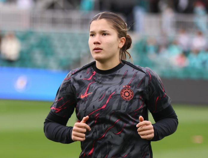 joueuses de football Pietra Tordin en tenue de Portland thorns