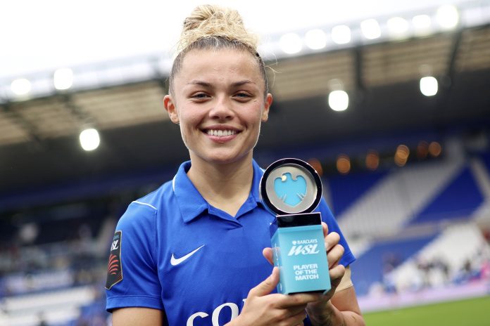 Océane Hurtré, joueuse du match, Birmingham - Crystal Palace, J4 WSL 26-27